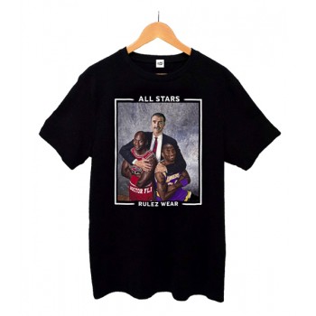 Camiseta Rulez Juan x Jordan & Kobe Negra